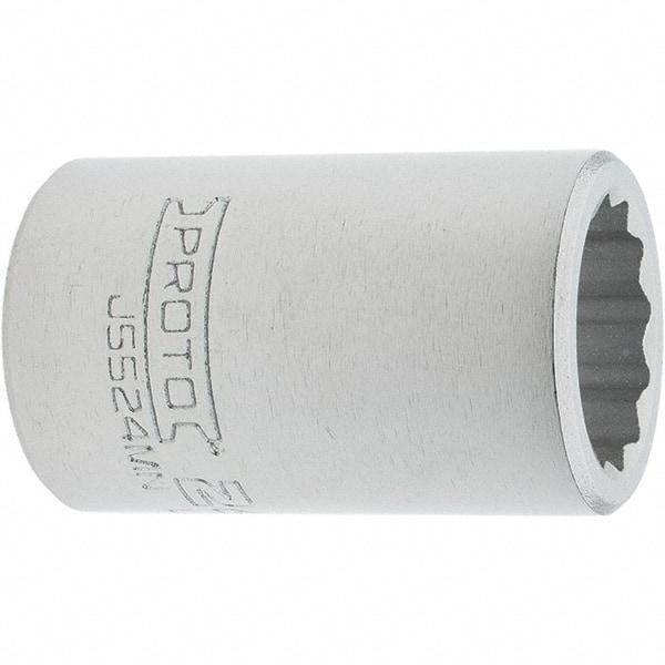 Proto - 3/4" Drive, Standard Hand Socket - 12 Points, 2.307" OAL, Steel, Full Polish Finish - Caliber Tooling