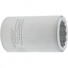 Proto - 3/4" Drive, Standard Hand Socket - 12 Points, 2.307" OAL, Steel, Full Polish Finish - Caliber Tooling