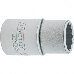 Proto - 13/16", 3/4" Drive, Standard Hand Socket - 12 Points, 2.285" OAL, Steel, Full Polish Finish - Caliber Tooling