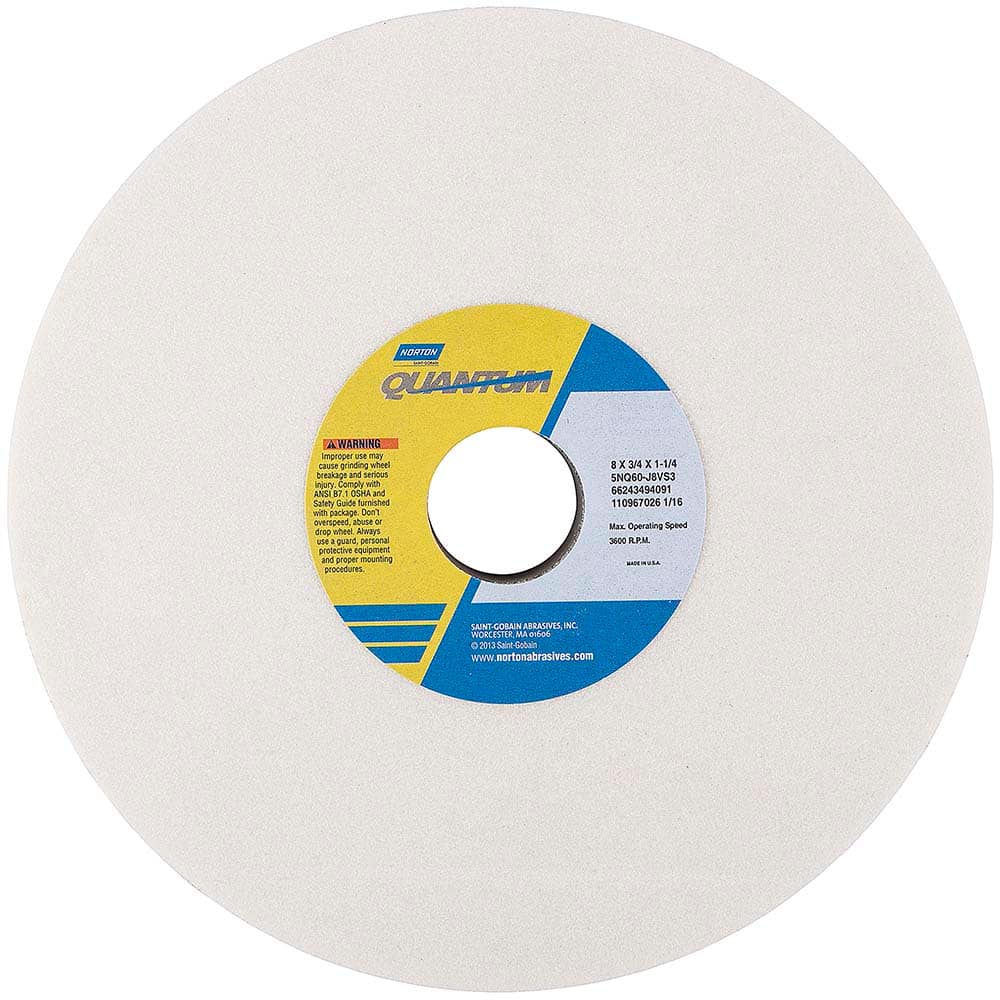 Norton - Tool & Cutter Grinding Wheels Wheel Type: Type 1 Wheel Diameter (Inch): 8 - Caliber Tooling