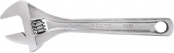 Proto - 15/16" Jaw Capacity, 6" Standard Adjustable Wrench - Steel, Polished Finish, 6" OAL - Caliber Tooling