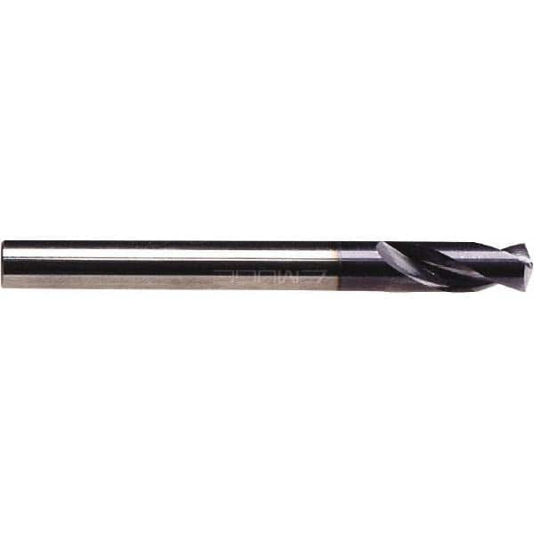 Emuge - 3/8" Body Diam, 142°, 3" OAL, Solid Carbide Spotting Drill - Caliber Tooling