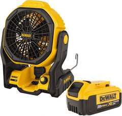 DeWALT - 7" Blade, 500 Max CFM, Cordless Fan - 20 Volts, 3 Speed - Caliber Tooling