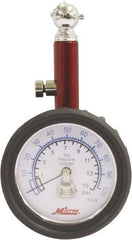 Milton - 0 to 15 psi Dial Ball Tire Pressure Gauge - 0.5 psi Resolution - Caliber Tooling