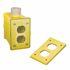 Hubbell Wiring Device-Kellems - Electrical Outlet Boxes & Switch Boxes Enclosure Type: Portable Outlet Box Enclosure Shape: Rectangle - Caliber Tooling