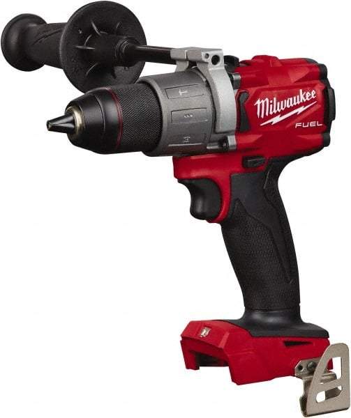 Milwaukee Tool - 18 Volt 1/2" Single-Sleeve Ratcheting Chuck Cordless Hammer Drill - 0 to 32,000 BPM, 0 to 550 & 0 to 2,000 RPM, Reversible - Caliber Tooling