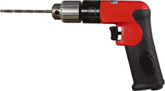 Sioux Tools - 1/4" Keyed Chuck - Pistol Grip Handle, 3,000 RPM, 12 LPS, 0.5 hp, 90 psi - Caliber Tooling