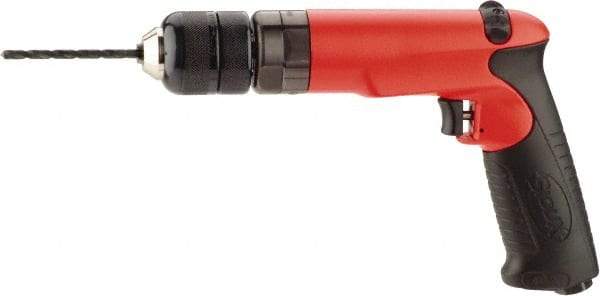 Sioux Tools - 3/8" Reversible Keyless Chuck - Pistol Grip Handle, 4,000 RPM, 14 LPS, 1 hp, 90 psi - Caliber Tooling