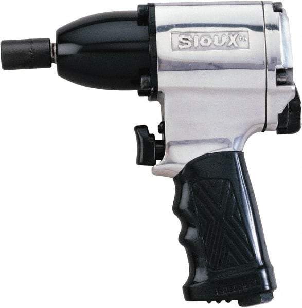 Sioux Tools - 3/8" Drive, 10,000 RPM, 310 Ft/Lb Torque Impact Wrench - Pistol Grip Handle, 1,300 IPM, 2.5 CFM, 90 psi, 1/4" Inlet - Caliber Tooling