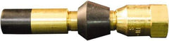 Milton - 150 Max psi Closed Check Brass Air Chuck - Straight Push On Chuck, 1/4 FNPT - Caliber Tooling