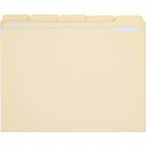 UNIVERSAL - 9-5/8 x 11-3/4", Letter Size, Manila, File Folders with Top Tab - 11 Point Stock, 1/5 Tab Cut Location - Caliber Tooling