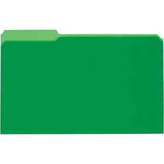 UNIVERSAL - 9-5/8 x 14-3/4", Legal, Green, File Folders with Top Tab - 11 Point Stock, 1/3 Tab Cut Location - Caliber Tooling