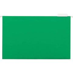 Universal One - 9-5/8 x 14-3/4", Legal, Bright Green, Hanging File Folder - 11 Point Stock, 1/5 Tab Cut Location - Caliber Tooling