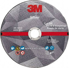 3M - 4-1/2" Ceramic Cutoff Wheel - 3/32" Thick, 7/8" Arbor, Use with Angle Grinders - Caliber Tooling