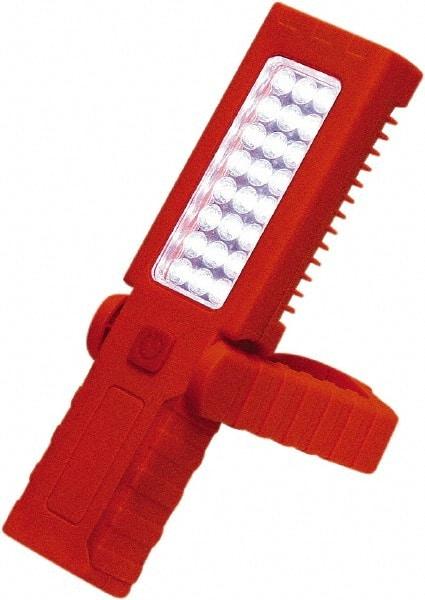 Grip-On - 4.5 Volt, 3 Watt, Cordless, LED Portable Handheld Work Light - 60 Lumens, Plastic - Caliber Tooling