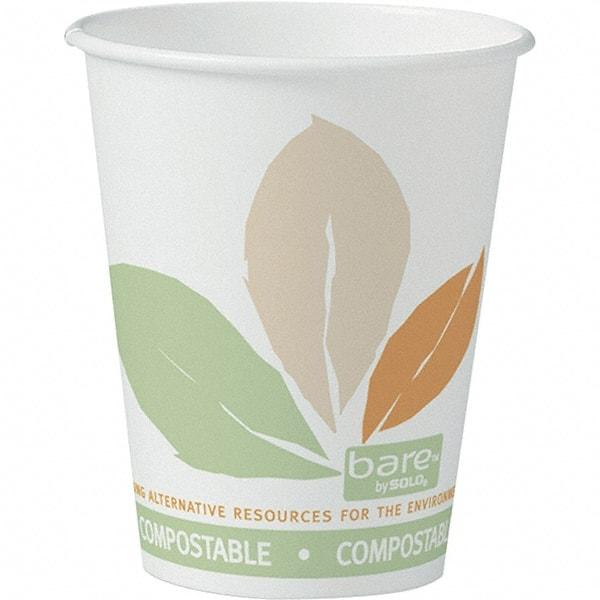 Solo - 8 oz Paper Hot Cups - White, Green, Orange - Caliber Tooling