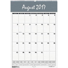 House of Doolittle - 12 Sheet, 15-1/2 x 22", Wall Calendar - Blue & Gray - Caliber Tooling