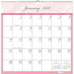 House of Doolittle - 12 Sheet, 12 x 12", Wall Calendar - Pink & Gray - Caliber Tooling