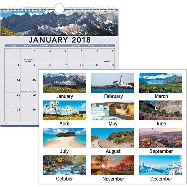 AT-A-GLANCE - 12 Sheet, 12 x 12", Wall Calendar - Caliber Tooling