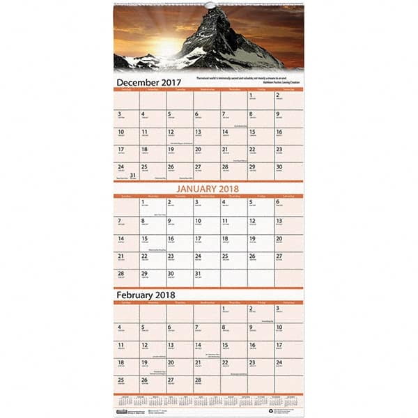 House of Doolittle - 14 Sheet, 8 x 17", Wall Calendar - Scenic - Caliber Tooling