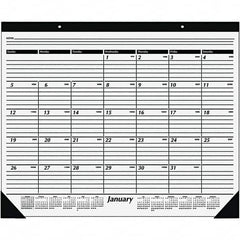 AT-A-GLANCE - 12 Sheet, 24 x 19", Desk Pad Calendar - White - Caliber Tooling