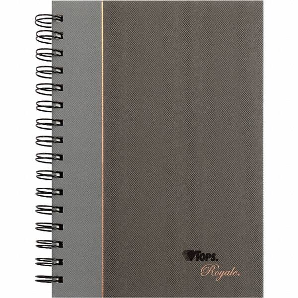 TOPS - 96 Sheet, 5-1/4 x 8 1/4", Legal/Wide (Style) Business Notebook - Black & Gray - Caliber Tooling