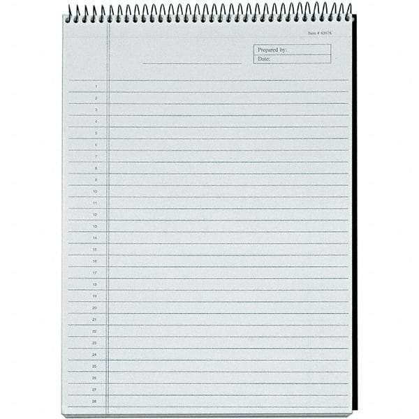 TOPS - 60 Sheet, 8-1/2 x 11-3/4", Legal/Wide (Style) Planning Pad - Black - Caliber Tooling