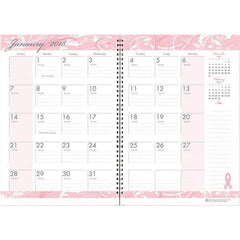 House of Doolittle - 24 Sheet, 7 x 10", Monthly Planner - Pink - Caliber Tooling