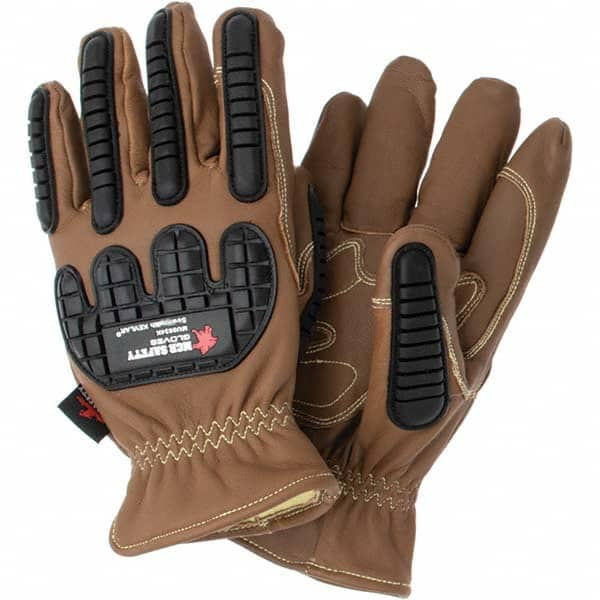 MCR Safety - Arc Flash & Flame Protection Gloves Protection Type: Arc Flash Material Type: Leather or Synthetic Leather - Caliber Tooling