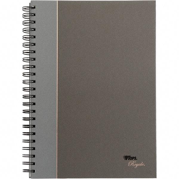 TOPS - 96 Sheet, 8-1/4 x 11-3/4", Legal/Wide (Style) Business Notebook - Black & Gray - Caliber Tooling