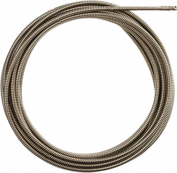 Milwaukee Tool - 1/2" x 50' Drain Cleaning Machine Cable - Inner Core, 1-1/4" to 2-1/2" Pipe, Use with Milwaukee Drain Cleaning Tools - Caliber Tooling