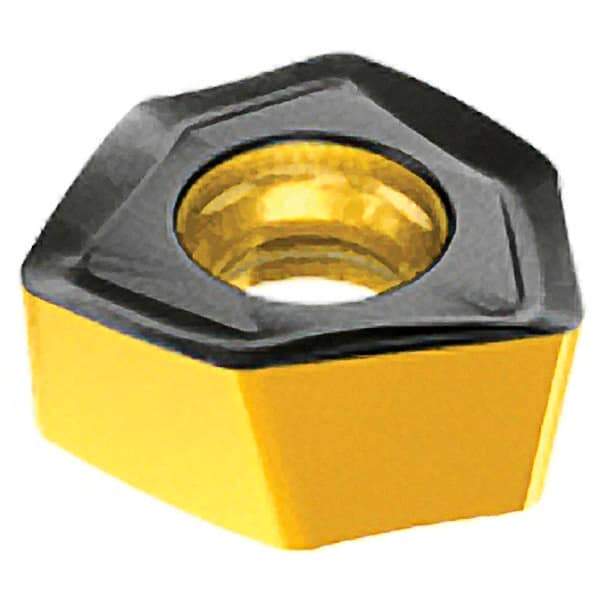 Iscar - H600 WXCU080612 HP Grade IC882 Carbide Milling Insert - TiAlN/TiN Finish, 6.8mm Thick, 13.65mm Inscribed Circle, 1.2mm Corner Radius - Caliber Tooling