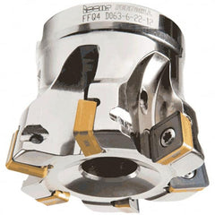 Iscar - Indexable High-Feed Face Mills Cutting Diameter (Decimal Inch): 0.708 Cutting Diameter (mm): 18 - Caliber Tooling