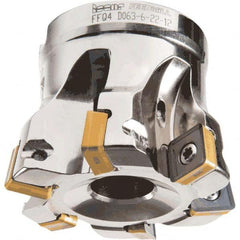 Iscar - Indexable High-Feed Face Mills Cutting Diameter (Decimal Inch): 1.614 Cutting Diameter (mm): 41 - Caliber Tooling