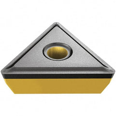 Iscar - TPMR221 Grade IC830 Carbide Turning Insert - TiAlN/AlTiN/TiN Finish, 60° Triangle, 6.35mm Inscr Circle, 3.18mm Thick, 0.4mm Corner Radius - Caliber Tooling