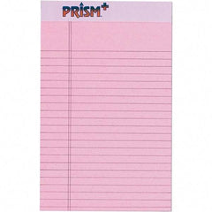 TOPS - 50 Sheet, 5 x 8", Narrow Legal Pad - Pastel Pink - Caliber Tooling