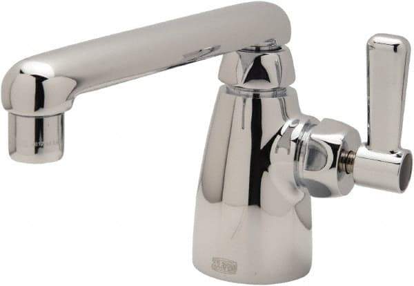 Zurn - Swing Spout/Nozzle, Two Handle, Chrome Plated Single Hole Mount, Laboratory Faucet - Lever Handle - Caliber Tooling