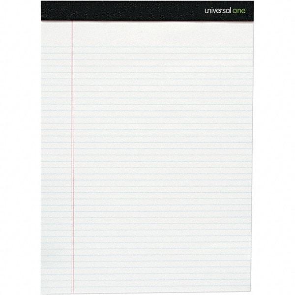 Universal One - 50 Sheet, 8-1/2 x 11-3/4", Legal/Wide (Style) Writing Pad - White - Caliber Tooling