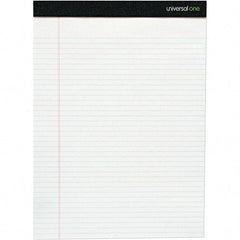 Universal One - 50 Sheet, 8-1/2 x 11-3/4", Legal/Wide (Style) Writing Pad - White - Caliber Tooling