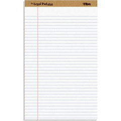 TOPS - 50 Sheet, 8-1/2 x 14", Legal/Wide (Style) Legal Pad - White - Caliber Tooling