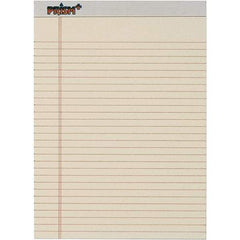 TOPS - 50 Sheet, 8-1/2 x 11-3/4", Legal/Wide (Style) Legal Pad - Pastel Ivory - Caliber Tooling