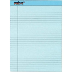 TOPS - 50 Sheet, 8-1/2 x 11-3/4", Legal/Wide (Style) Legal Pad - Pastel Blue - Caliber Tooling