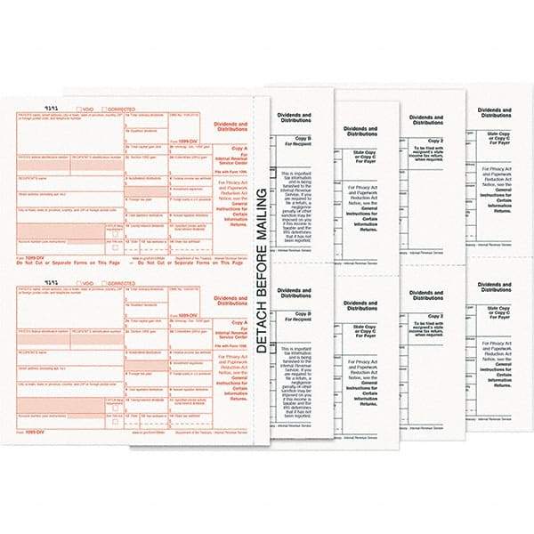 TOPS - 24 Sheet, 8-1/2 x 11", Form - White - Caliber Tooling