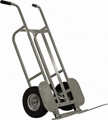 Valley Craft - 1,000 Lb Capacity 48" OAH Hand Truck - Dual Handle, Aluminum, Pneumatic Wheels - Caliber Tooling