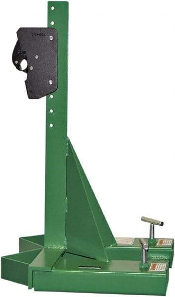 Valley Craft - 1,000 Lb Load Capacity, 30, 55 & 85 Gal Forklift Drum Handler - Steel Wheels - Caliber Tooling