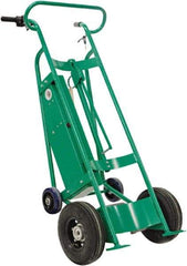 Valley Craft - 800 Lb Capacity 60" OAH Hand Truck - Dual Loop Handle, Steel, Pneumatic Wheels - Caliber Tooling