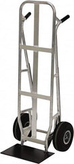 Valley Craft - 600 Lb Capacity 51" OAH Hand Truck - Dual Loop Handle, Aluminum, Pneumatic Wheels - Caliber Tooling