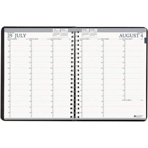 House of Doolittle - 112 Sheet, 8-1/2 x 11", Weekly Planner - Black - Caliber Tooling