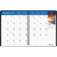 House of Doolittle - 24 Sheet, 8-1/2 x 11", Monthly Planner - Black - Caliber Tooling