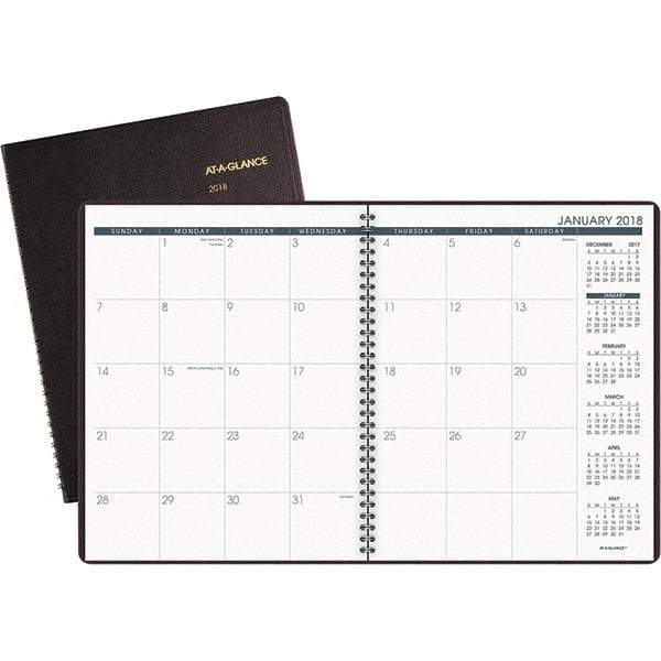 AT-A-GLANCE - 24 Sheet, 8-7/8 x 11", Monthly Planner - Winestone - Caliber Tooling